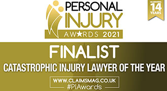 Personal Injury Awards 2021 - Finalist Catastrophic Injury Lawyer of the Year